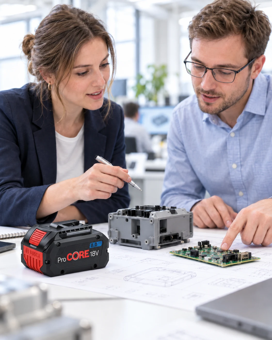 KI-Visualisierung: Entwicklung einer Geräte-Schnittstelle mit Bosch-Akku